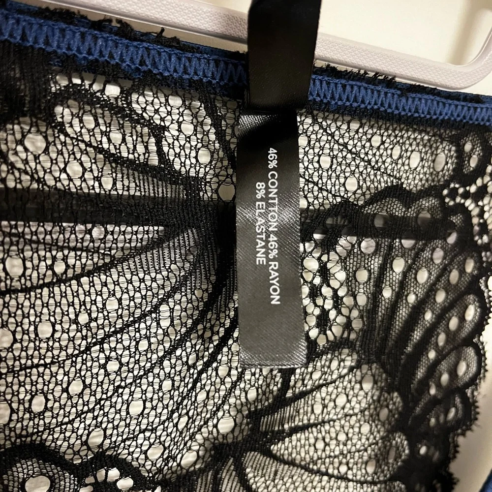 Women’s Oh La La Cheri Lace Trim Rib Teddy~ size L/XL - Picture 6 of 6